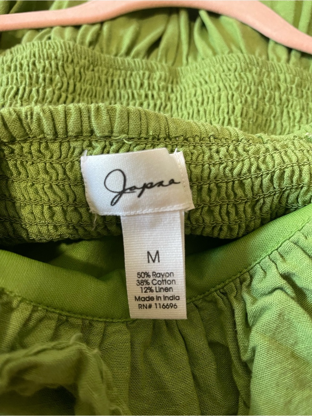 Green Ruffle-Strap Jumpsuit - Picture 3 of 3